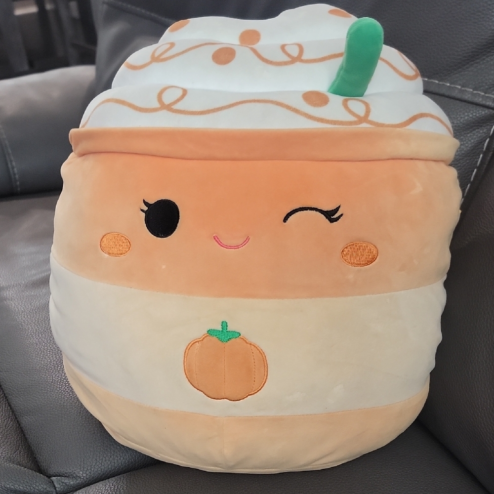 Kids Pumpkin Spice Squishmallow  Seasonal - Orange and Cream